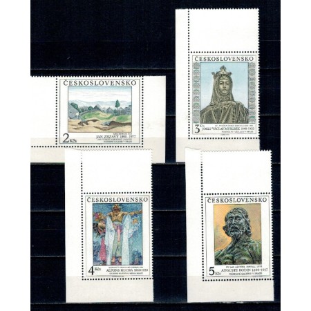 Cehoslovacia 1990 - Picturi, Galeria Naționala, arta, serie neuzata