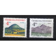 Cehoslovacia 1991 - Munți, vederi, serie neuzata