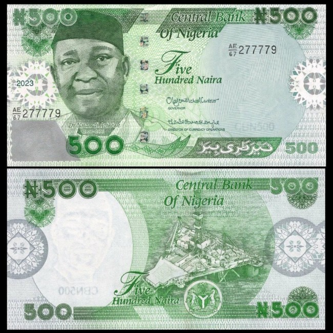 Nigeria 2023 - 500 naira UNC Nigeria 2023 - 500 naira UNC