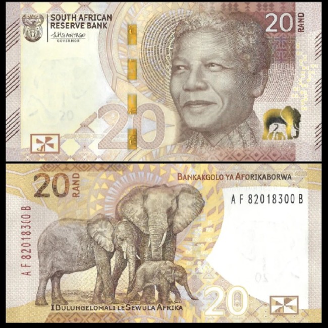 Africa de Sud 2023 - 20 rand, Nelson Mandela, UNC Africa de Sud 2023 - 20 rand, Nelson Mandela, UNC