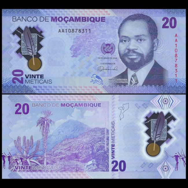 Mozambique 2024 - 20 meticais UNC Mozambique 2024 - 20 meticais UNC
