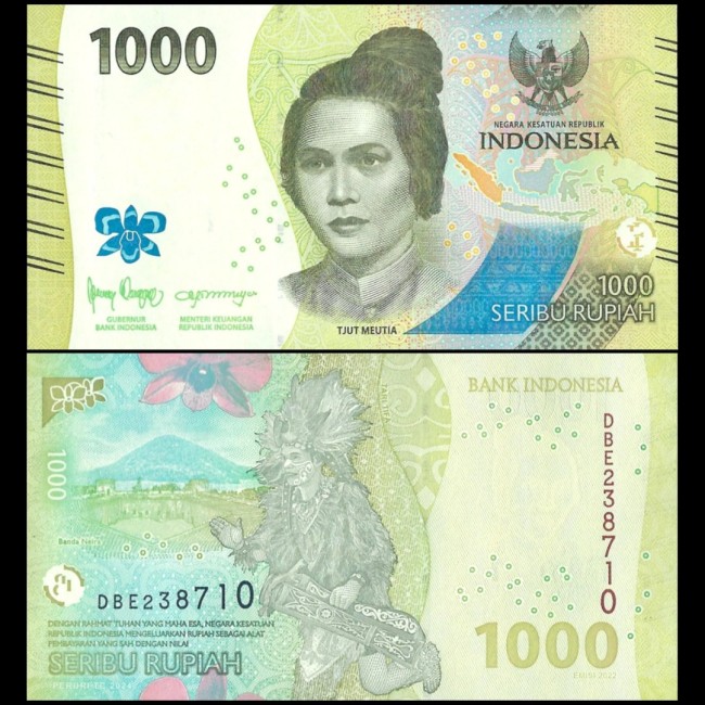 Indonesia 2024 - 1000 rupiah UNC Indonesia 2024 - 1000 rupiah UNC