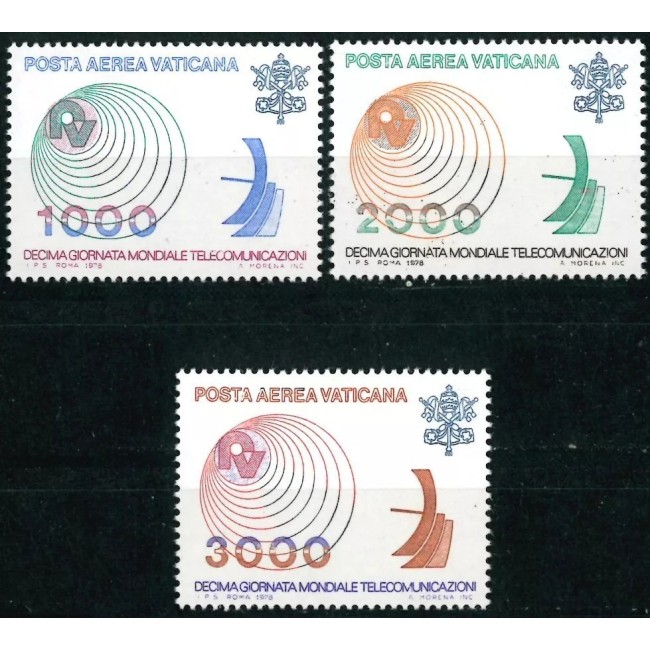 Vatican 1978 - Telecomunicații, serie neuzata Vatican 1978 - Telecomunicații, serie neuzata