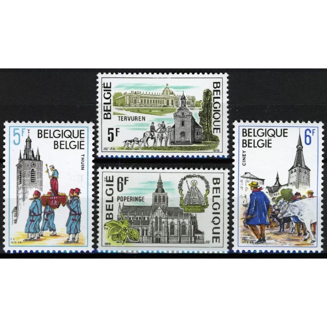 Belgia 1979 - Turism, serie neuzata