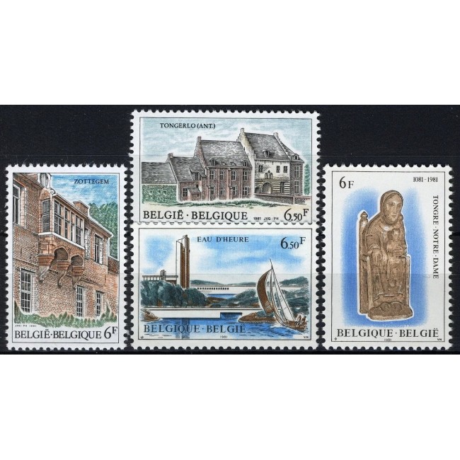Belgia 1981 - Turism, vederi, serie neuzata Belgia 1981 - Turism, vederi, serie neuzata