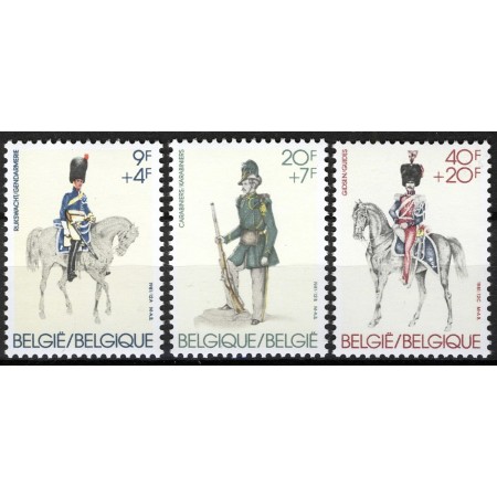 Belgia 1981 - Uniforme militare, serie neuzata Belgia 1981 - Uniforme militare, serie neuzata