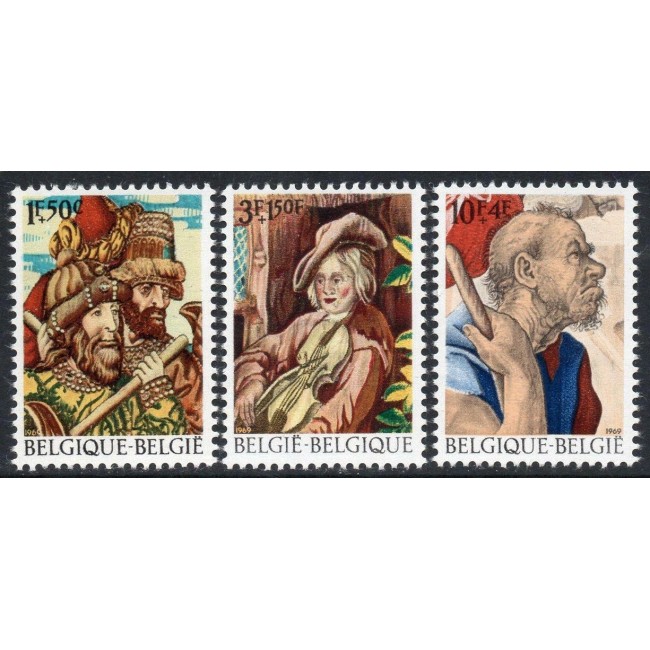 Belgia 1969 - Cultura, tapițerii, serie neuzata Belgia 1969 - Cultura, tapițerii, serie neuzata