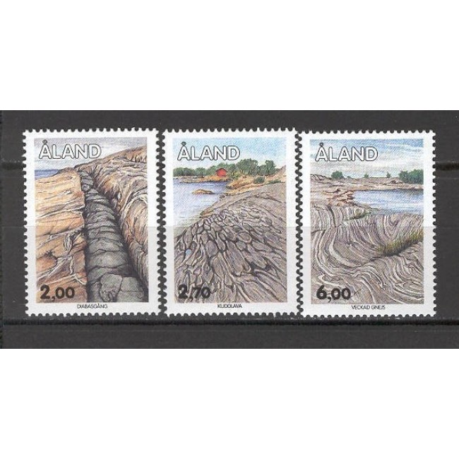 Aland (Finlanda) 1993 - Formațiuni stâncoase, serie neuzata Aland (Finlanda) 1993 - Formațiuni stâncoase, serie neuzata