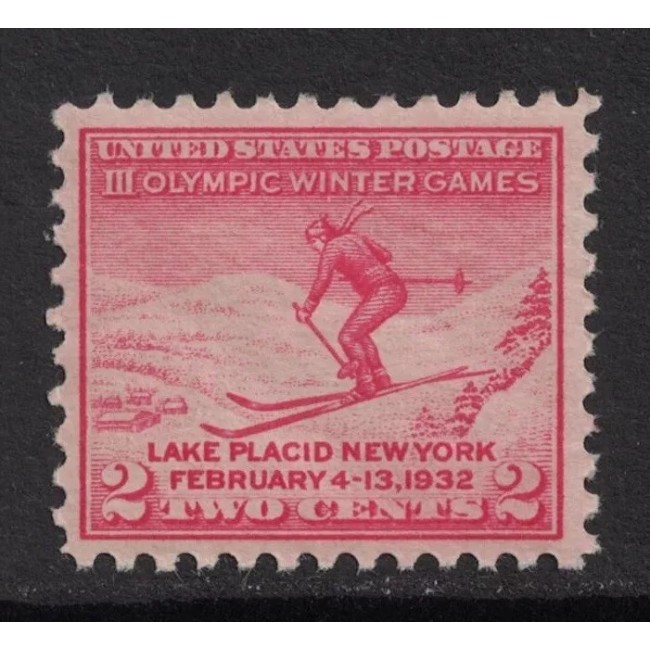 SUA 1932 - Jocurile Olimpice Lake Placid, neuzat SUA 1932 - Jocurile Olimpice Lake Placid, neuzat