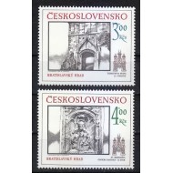 Cehoslovacia 1986 - Bratislava istorica, serie neuzata