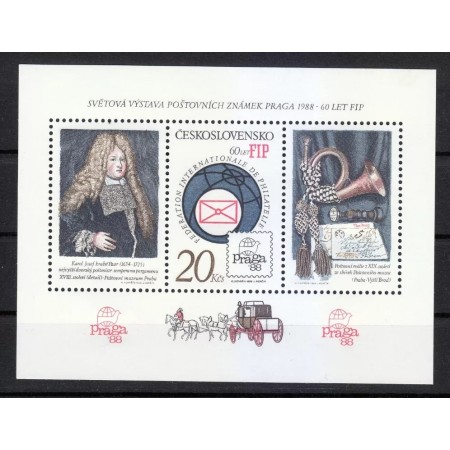 Cehoslovacia 1986 - Expo Praga, bloc neuzat