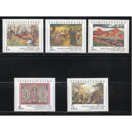 Cehoslovacia 1984 - Picturi din Galeria Nationala, arta, serie neuzata