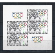 Cehoslovacia 1984 - Jocurile Olimpice Sarajevo, bloc neuzat