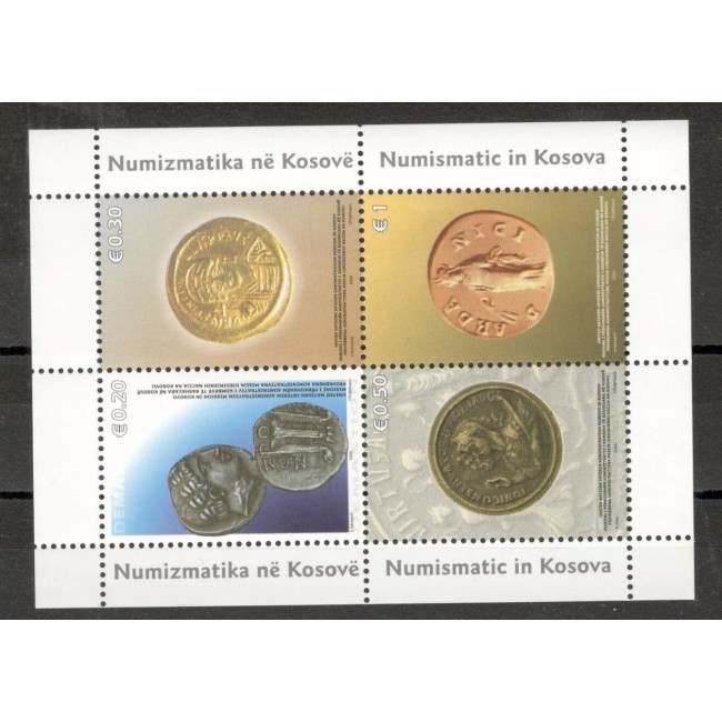 Kosovo 2006 - Monede vechi, bloc neuzat Kosovo 2006 - Monede vechi, bloc neuzat
