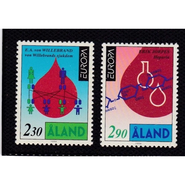 Aland (Finlanda) 1994 - Europa, descoperiri, serie neuzata Aland (Finlanda) 1994 - Europa, descoperiri, serie neuzata