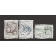 Aland (Finlanda) 1994 - Arheologie, artefacte, Epoca de Piatra, serie neuzata