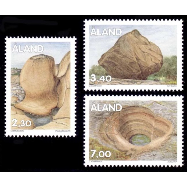 Aland (Finlanda) 1995 - Formațiuni stâncoase, vederi, serie neuzata Aland (Finlanda) 1995 - Formațiuni stâncoase, vederi, serie neuzata