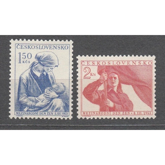 Cehoslovacia 1953 - Ziua Internaționala a Femeii, serie neuzata Cehoslovacia 1953 - Ziua Internaționala a Femeii, serie neuzata