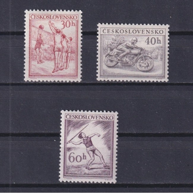 Cehoslovacia 1958 - Sport, serie neuzata Cehoslovacia 1958 - Sport, serie neuzata
