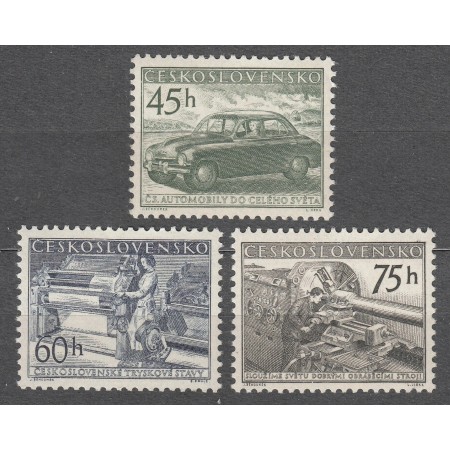 Cehoslovacia 1955 - Producția industriala, autovehicul, serie neuzata