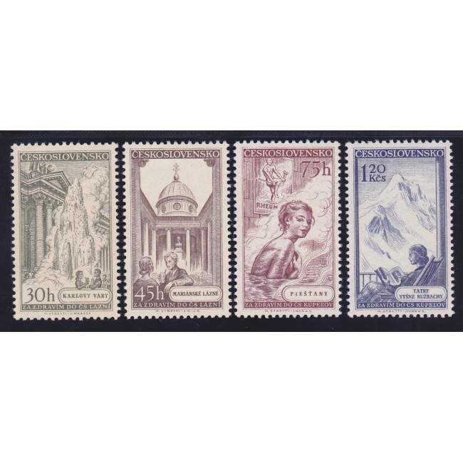 Cehoslovacia 1956 - Turism, stațiuni, serie neuzata Cehoslovacia 1956 - Turism, stațiuni, serie neuzata