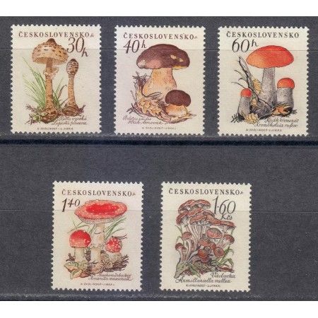 Cehoslovacia 1958 - Ciuperci, serie neuzata Cehoslovacia 1958 - Ciuperci, serie neuzata