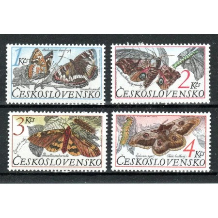 Cehoslovacia 1987 - Fluturi, serie neuzata