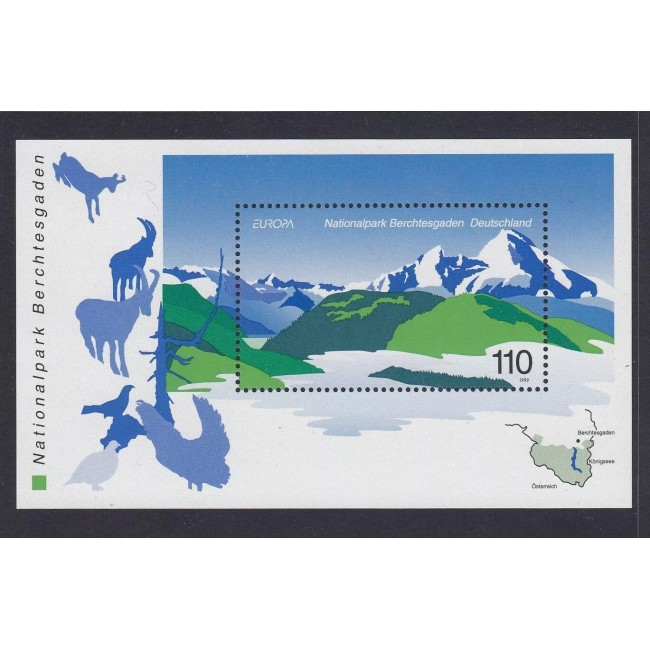 Germania 1999 - Europa, Parcuri Naționale, colita neuzata Germania 1999 - Europa, Parcuri Naționale, colita neuzata