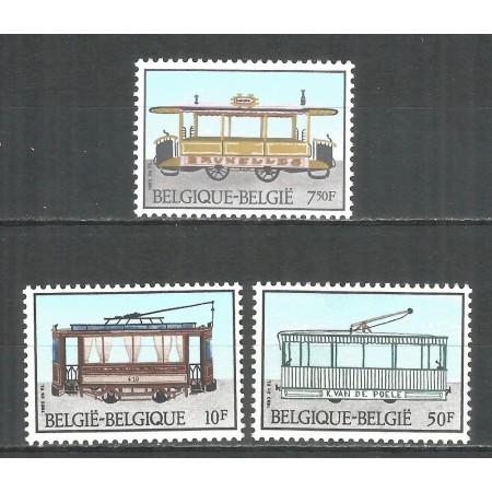 Belgia 1983 - Tramvaie, serie neuzata Belgia 1983 - Tramvaie, serie neuzata