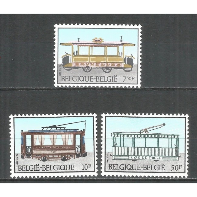 Belgia 1983 - Tramvaie, serie neuzata Belgia 1983 - Tramvaie, serie neuzata