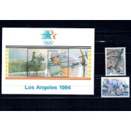 Belgia 1984 - Jocurile Olimpice, sport, serie neuzata
