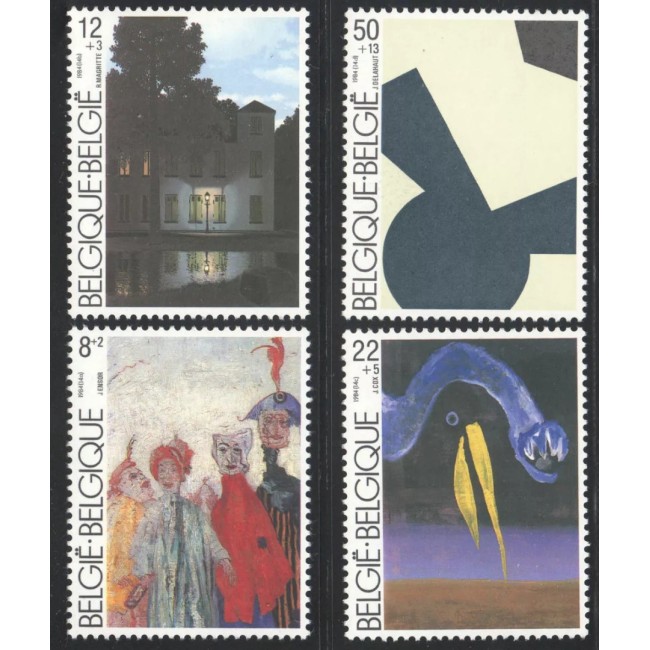 Belgia 1984 - Picturi, arta moderna, serie neuzata Belgia 1984 - Picturi, arta moderna, serie neuzata