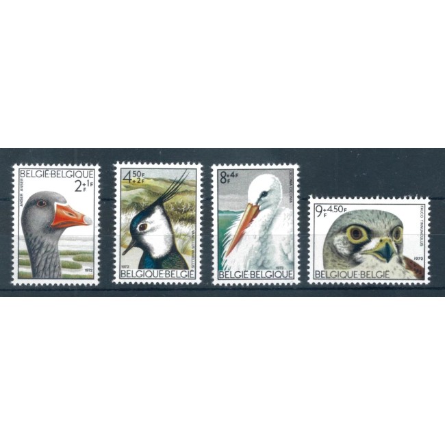 Belgia 1972 - Păsări, fauna, serie neuzata Belgia 1972 - Păsări, fauna, serie neuzata