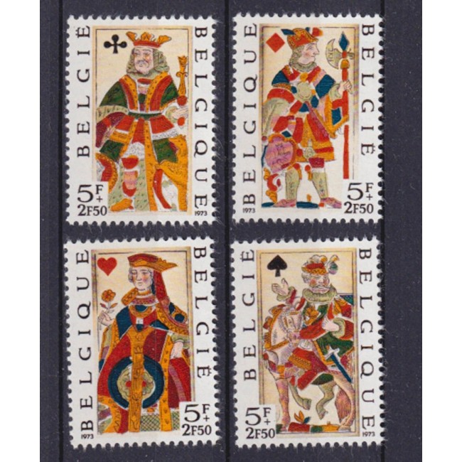Belgia 1973 - Carti de joc, serie neuzata Belgia 1973 - Carti de joc, serie neuzata