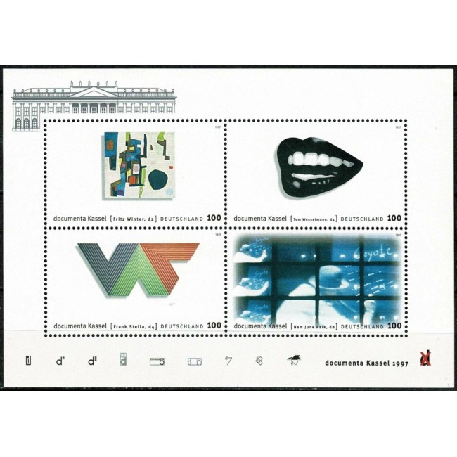 Germania 1997 - Expoziție de arta moderna, bloc neuzat Germania 1997 - Expoziție de arta moderna, bloc neuzat
