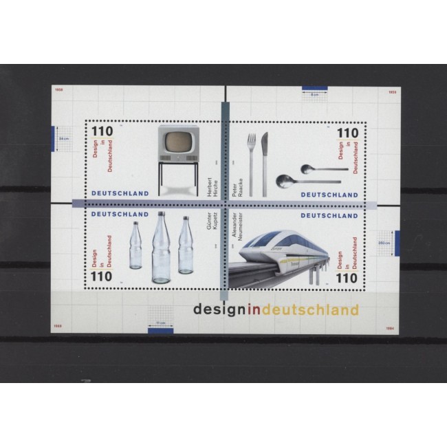 Germania 1999 - Design modern, bloc neuzat Germania 1999 - Design modern, bloc neuzat