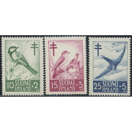 Finlanda 1952 - Păsări, fauna, serie neuzata
