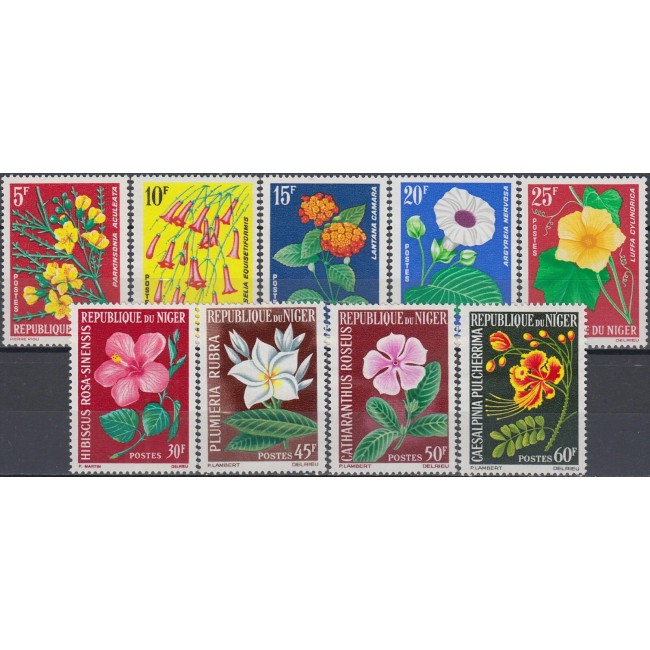 Niger 1964/1965 - Flori, flora, serie neuzata Niger 1964/1965 - Flori, flora, serie neuzata
