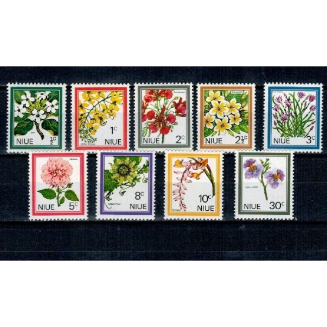 Niue 1969 - Flori, serie incompleta neuzata Niue 1969 - Flori, serie incompleta neuzata
