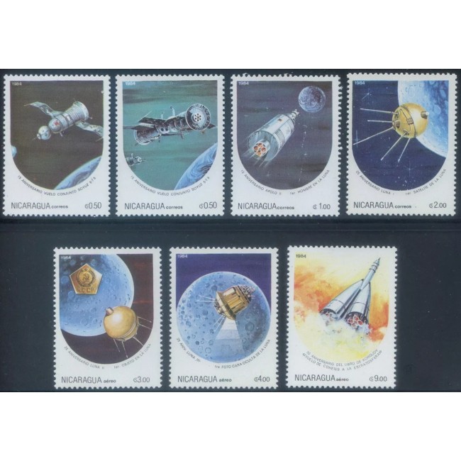 Nicaragua 1984 - Cosmonautica, serie neuzata Nicaragua 1984 - Cosmonautica, serie neuzata