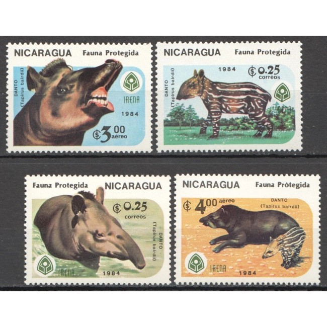 NIcaragua 1984 - Fauna protejata, animale, serie neuzata NIcaragua 1984 - Fauna protejata, animale, serie neuzata