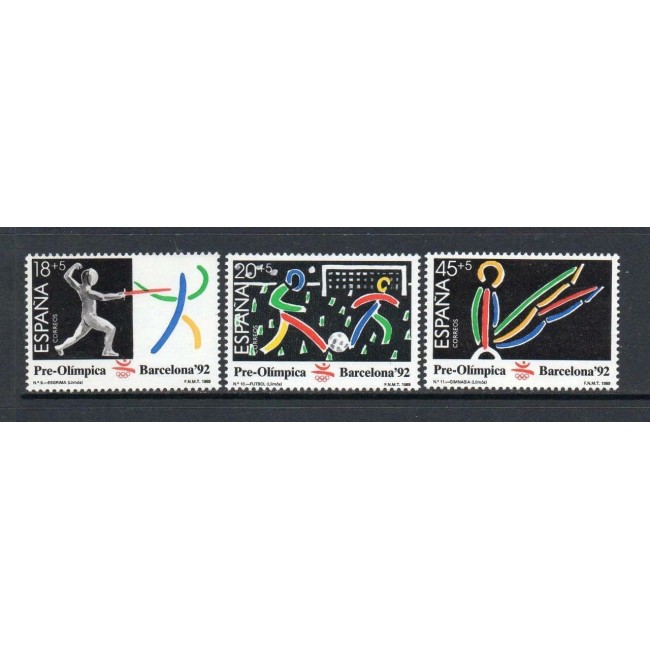 Spania 1989 - Jocurile Olimpice, preolimpiada, serie neuzata Spania 1989 - Jocurile Olimpice, preolimpiada, serie neuzata
