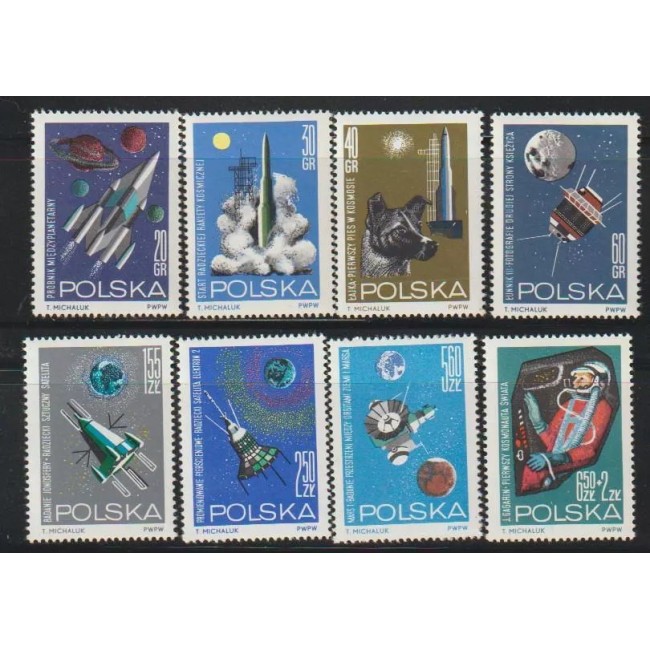 Polonia 1964 - Cosmonautica, serie neuzata Polonia 1964 - Cosmonautica, serie neuzata