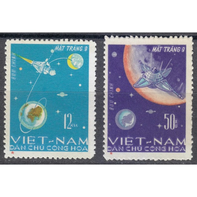 Vietnam 1966 - Luna 9, serie nestampilata Vietnam 1966 - Luna 9, serie nestampilata