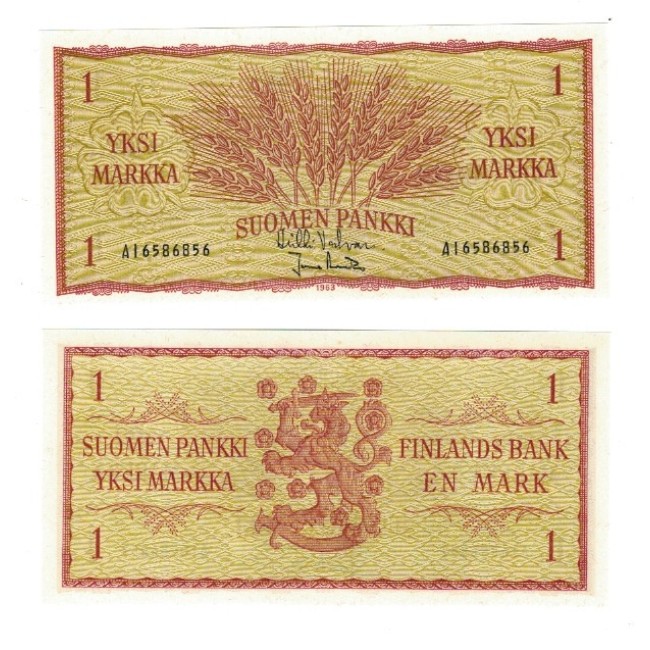 Finlanda 1963 - 1 markka UNC Finlanda 1963 - 1 markka UNC