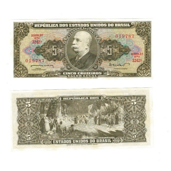 Brazilia 1962 - 5 cruzeiros UNC
