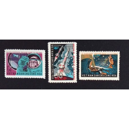 Vietnam 1962 - Vostok 3-4, cosmonautica, serie neștampilata Vietnam 1962 - Vostok 3-4, cosmonautica, serie neștampilata