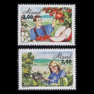 Aland (Finlanda) 1998 - Agricultura, fructe, serie neuzata