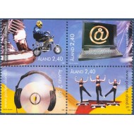 Aland (Finlanda) 1998 - Activități de tineret, sport, internet, serie neuzata