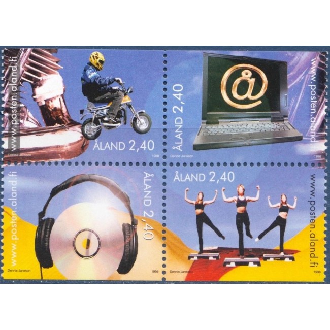 Finlanda 1998 - Activitati de tineret, sport, internet, serie neuzata Finlanda 1998 - Activitati de tineret, sport, internet, serie neuzata